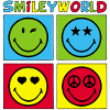 Smileys und vierfarbig