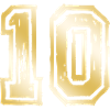 10 Number Gold