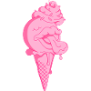 Rose glace