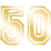 50 Number Gold