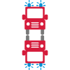 Feuerwehrauto und Spiegelbild