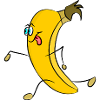 running banana