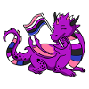 Genderfluid Pride Dragon