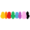 Rainbow Family Barbapapa