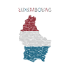Luxembourg Map Flag