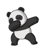 Dabbing Panda Drôle Pyjama Costume