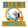 Miami Football Logo with Helmet