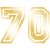 70 Number Gold
