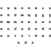 Thai characters Thai language