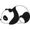panda qui dort