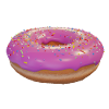 Pink Donut With Sprinkles