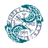 Viking raven and vegvisir