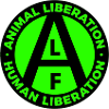 alfanimalliberationhumanliberationblack neon green