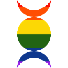 LGBTQ+ Flagge Schwul Lesbisch Pride Magic Symbol