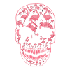Pink Flamingo skull