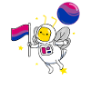 Abeilles Dans l’espace Bisexual Pride