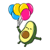 Avocado Balloon Pan Pride