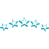 Stars turquoise