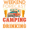 Camping Drunk Beer Campervan