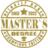 Master's Degree since 2022