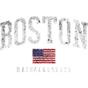 Boston Massachusetts Flag Graphic
