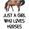 bare en jente som elsker hester logo