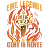Eine Legende Geht in Rente Feuerwehr Feuerwehrmann