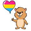 Castor Herzballon Pan Pride