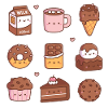 Griffonnages mignons au chocolat