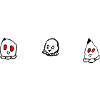 Ti Black Red-Eyed Pebbles