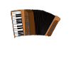 Opa spielt Akkordeon