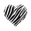 Zebra Heart Gift