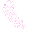 Ascending Pink Hearts