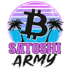 Satoshi Army Retrowave Kryptowährungen Bitcoin