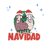 Llama Christmas Fleece Navidad