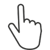 tap it hand click