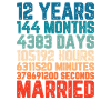 12 years married Wedding Marriage Saying Gift