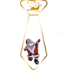 Golden Santa Tie Emblem