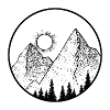 Mountain logo - mountain passion - climbing