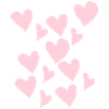 Delicate Pink Hearts