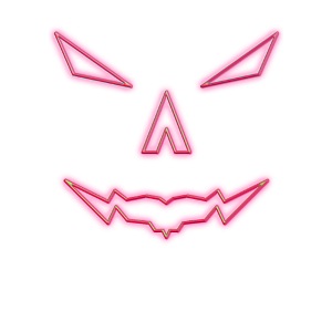 Halloween - böse Fratze - Neon Style Monster