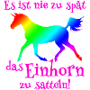 Einhorn satteln