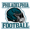 Philadelphia Football Helmet Graphic