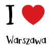 J’aime Warszawa - Heart Love Warsaw