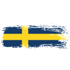 Made in Sweden - Sverige Flagga