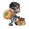 Candy Thief Halloween indbrudstyv Crook ketcher