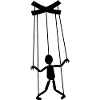 Marionette schwarz