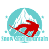 Mountain and Alpine Skiing Illustration