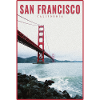 San Francisco Golden Gate Retro Postcard