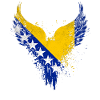 Bosnien Flagga